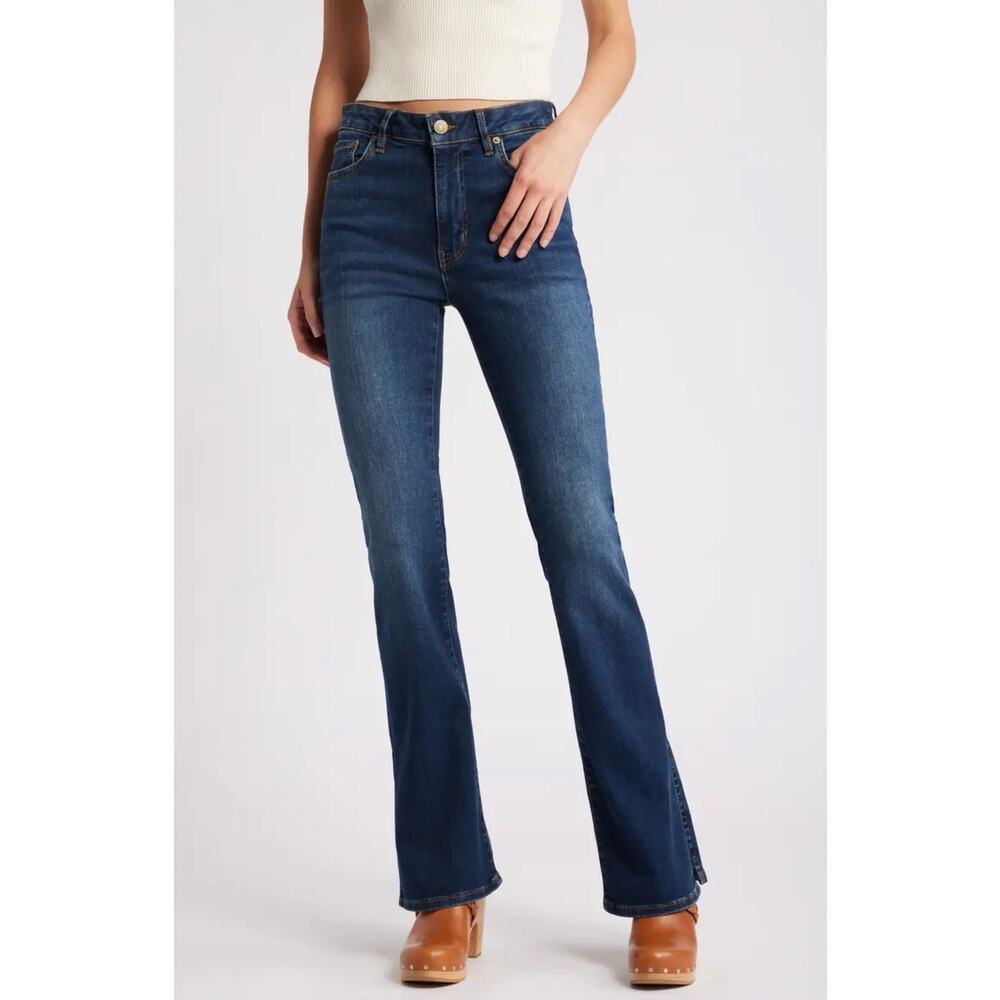 FRAME Le Mini Boot Split Hem Bootcut Jeans Dark Wash Size 30